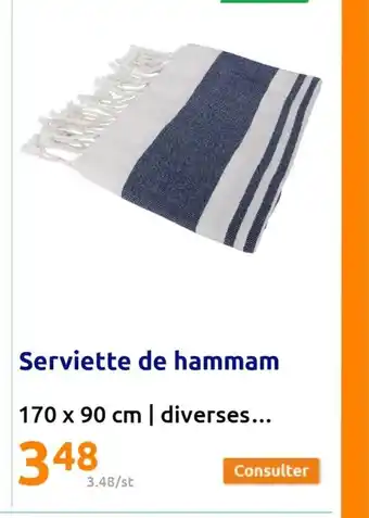 Action Serviettes de hammam offre
