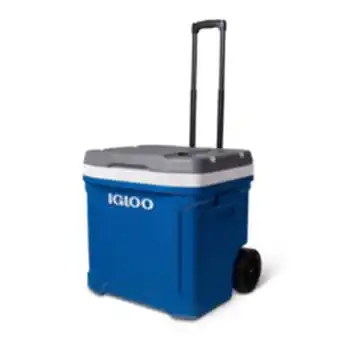 Feu Vert Igloo glacière passive à roulettes igloo latitude 60 roller 56 litres - bleu offre
