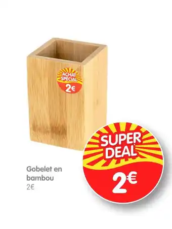 b&m Gobelet en bambou offre