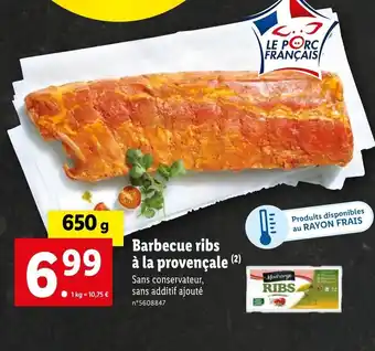 Lidl Barbecue ribs à la provençale (2) offre