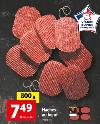 Lidl Hachés au bœuf (1) offre