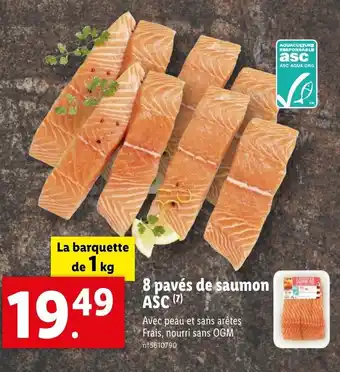 Lidl 8 pavés de saumon ASC (7) offre
