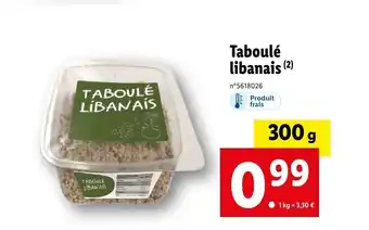 Lidl Taboulé libanais (2) offre
