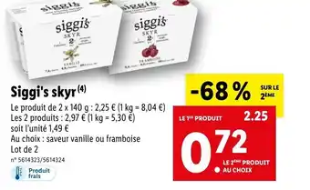 Lidl Siggi's skyr (4) offre