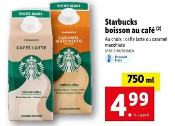 Lidl Starbucks boisson au café (²) offre