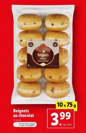 Lidl Beignets au chocolat offre