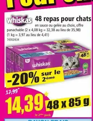 Norma 48 repas pour chats offre