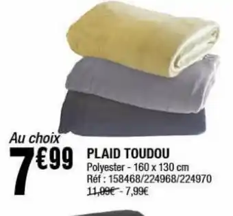 La Foir'Fouille Plaid toudou offre
