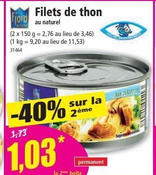 Norma Filets de thon offre