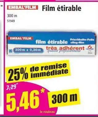 Norma Film étirable offre