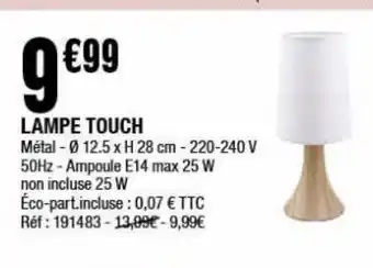 La Foir'Fouille Lampe touch offre
