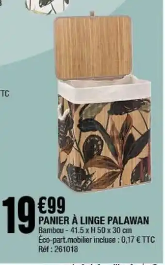 La Foir'Fouille Panier à linge palawan offre