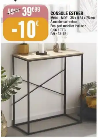 La Foir'Fouille Console esther offre