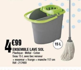 La Foir'Fouille Ensemble lave sol offre
