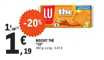 BISCUIT THÉ "LU"