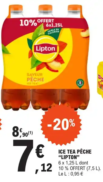 E.Leclerc ICE TEA PÊCHE "LIPTON" offre
