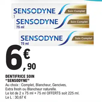 E.Leclerc DENTIFRICE SOIN "SENSODYNE" offre