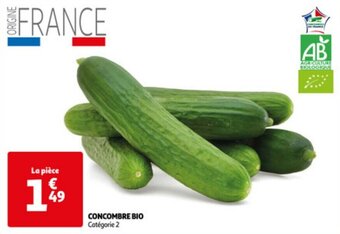 Auchan CONCOMBRE BIO offre