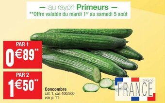 Cora x Carrefour Concombre offre