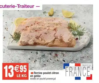Cora x Carrefour Terrine poulet citron en gelée offre