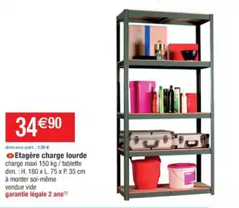 Cora x Carrefour Etagère charge lourde offre
