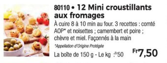 Thiriet 12 Mini croustillants aux fromages offre