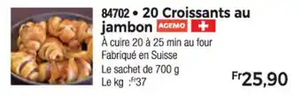 Thiriet 20 Croissants au jambon offre