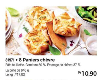 Thiriet 8 Paniers chèvre offre