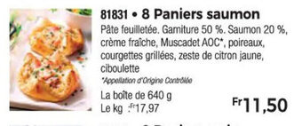 8 Paniers saumon
