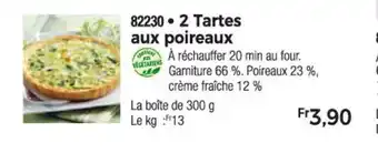Thiriet 2 Tartes fines aux poireaux offre