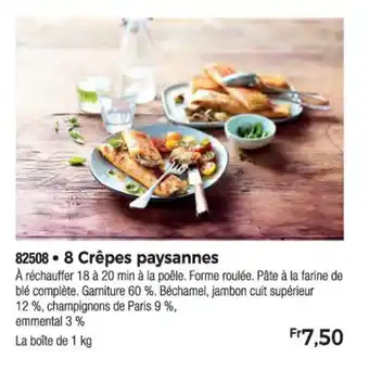 Thiriet 8 Crêpes paysannes offre