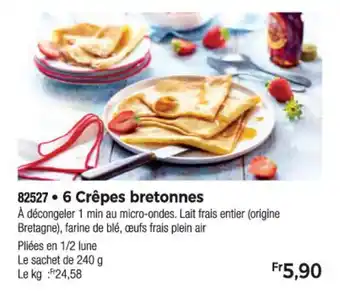 Thiriet 6 Crêpes bretonnes offre