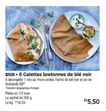 Thiriet 6 Galettes bretonnes de blé noir offre