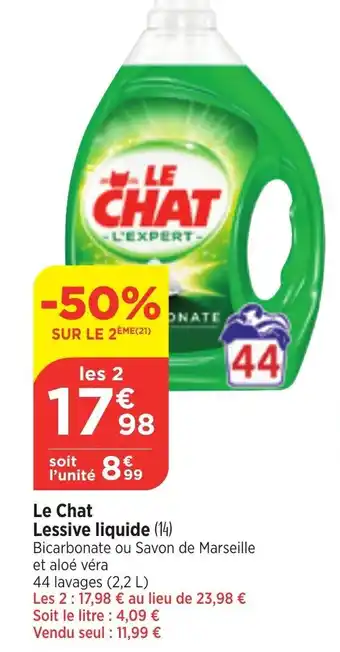 Maximarché Le Chat Lessive liquide (14) offre