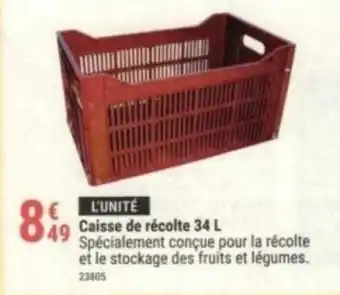 Gamm vert Caisse de récolte 34 L Spécialement conçue pour la récolte et le stockage des fruits et légumes. offre