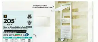 Bricorama Sèche-serviette Digital à Inertie Fluide Stendino offre