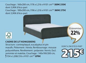 JYSK CADRE DE LIT KONGSBERG offre