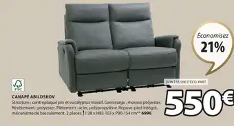 JYSK CANAPÉ ABILDSKOV offre