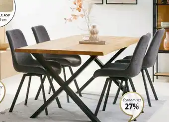 JYSK TABLE ROSKILDE + CHAISE HYGUM offre