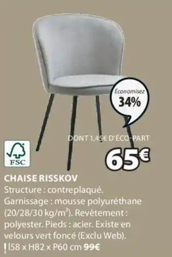 JYSK CHAISE RISSKOV offre