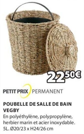 JYSK POUBELLE DE SALLE DE BAIN VEGBY offre