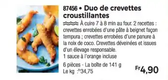 Thiriet 87456 Duo de crevettes croustillantes offre