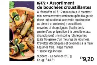 Thiriet 87472 Assortiment de bouchées croustillantes' offre