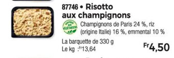 87746. Risotto aux champignons