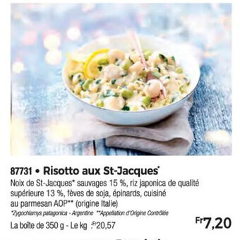 Thiriet 87731. Risotto aux St-Jacques offre