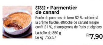 Thiriet 87832 Parmentier de canard offre