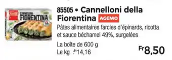 Thiriet 85505 Cannelloni della FIORENTINA Fiorentina AGEMO offre