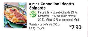 Thiriet 88257 Cannelloni ricotta épinards offre