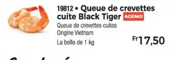 Thiriet 19812 • Queue de crevettes cuite Black Tiger AGEMO offre