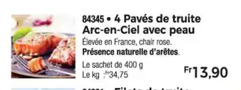 Thiriet 843454 Pavés de truite offre